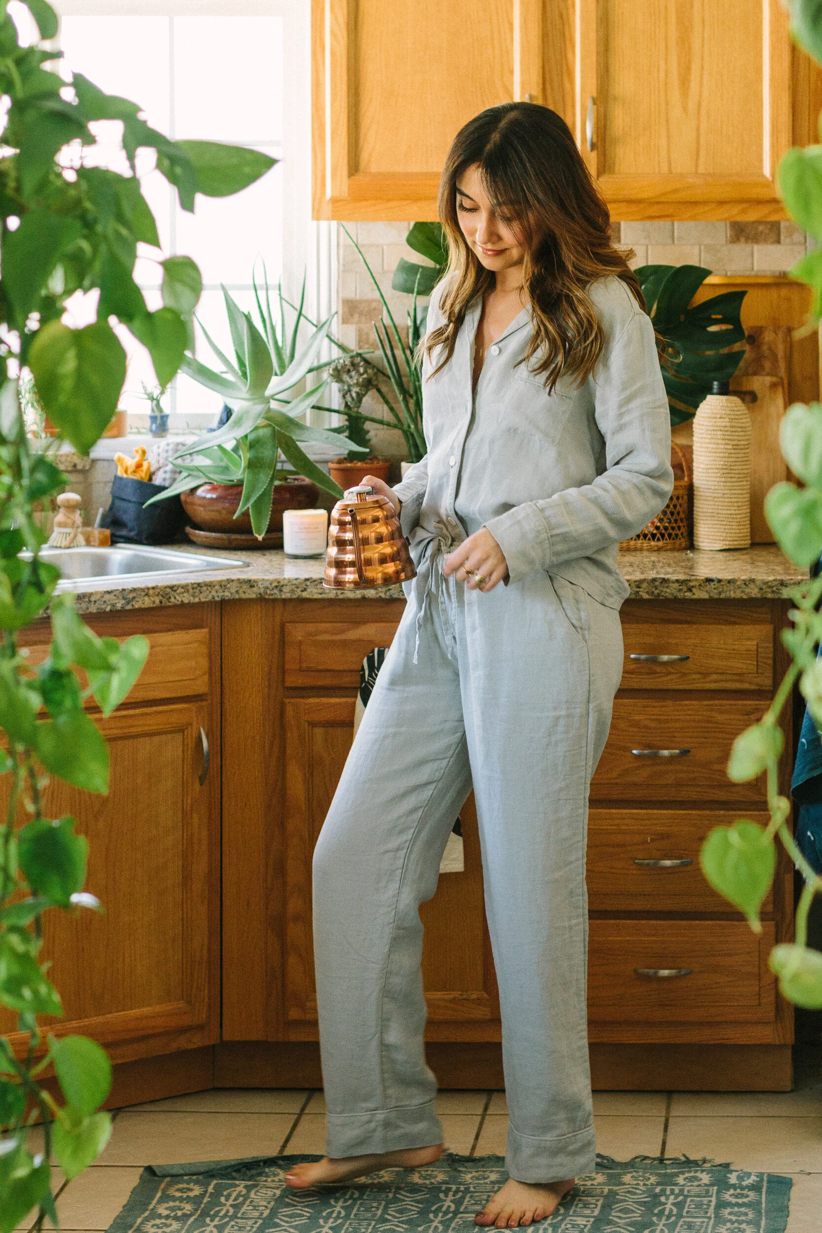 Serena and lily positano linen pajamas sale
